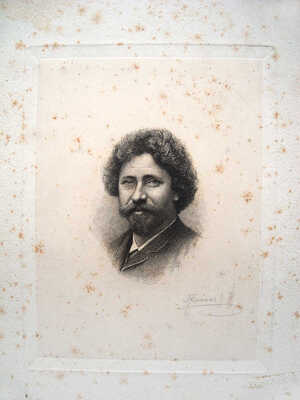 Франк Густав Игнатьевич. Портрет художника И.Е. Репина